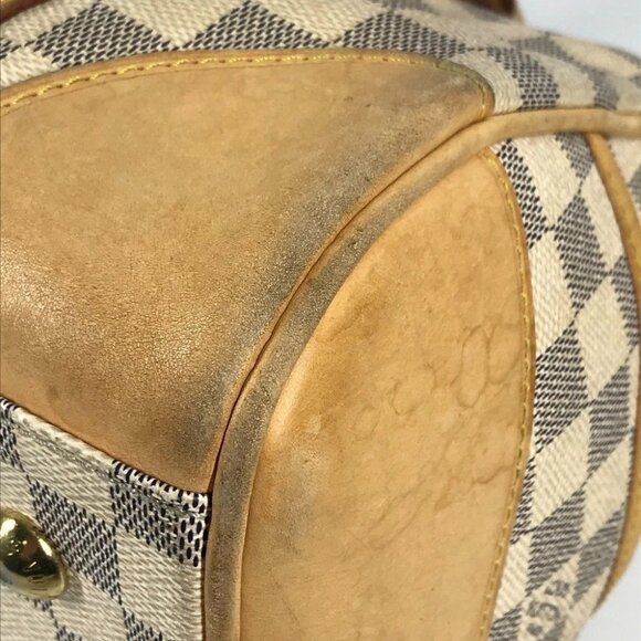 LOUIS VUITTON N52001 Damier Azur Berkeley PM Hand Bag Damier Azur Canvas White - Picture 4 of 15